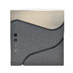 Poštni nabiralnik z režo za časopis antracit in inox mod.53 370x370x105mm