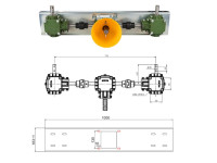 Komplet reduktorjev za trosilnike - L 450, 770 oz. 800 mm