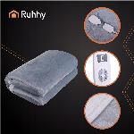 85W električna pralna grelna odeja 180x130cm sivo bela