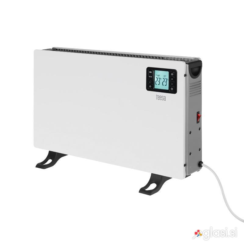 2000W električni konvektorski grelec LCD + daljinec bel
