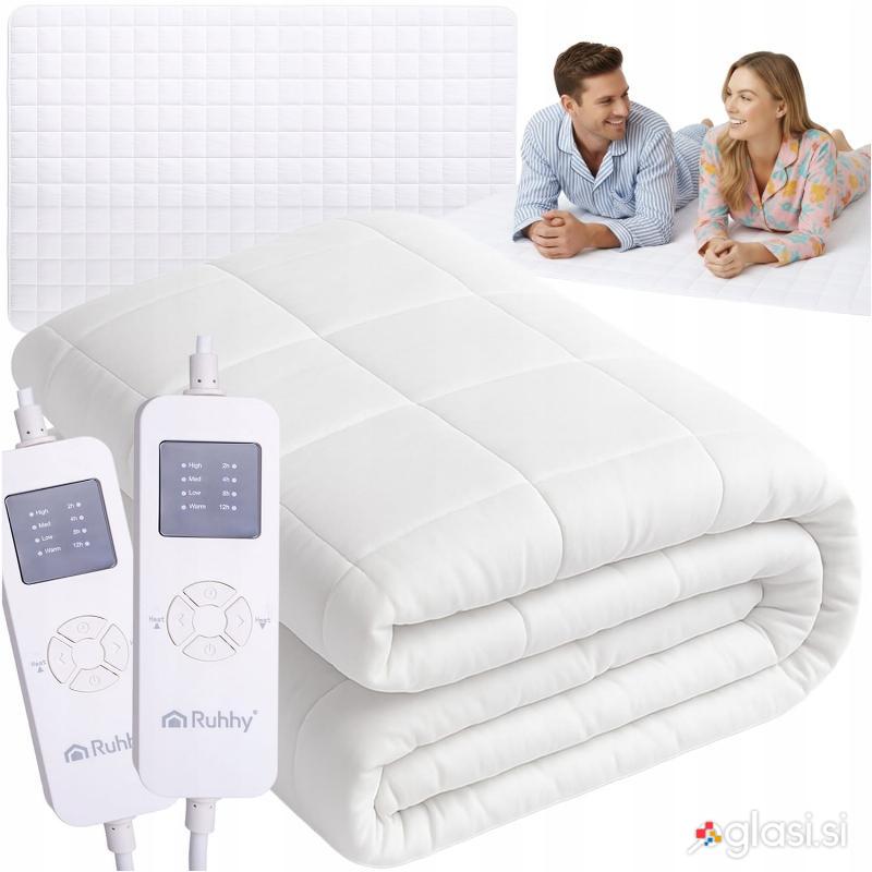 70W električni pralni grelni nadvložek za vzmetnico 203x152cm bel