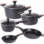 id-3107 PREMIUM velik 8 delni set alu. posode za indukcijo