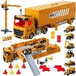 Interaktivni gradbeni tovornjak z žerjavom 44cm LED + zvok