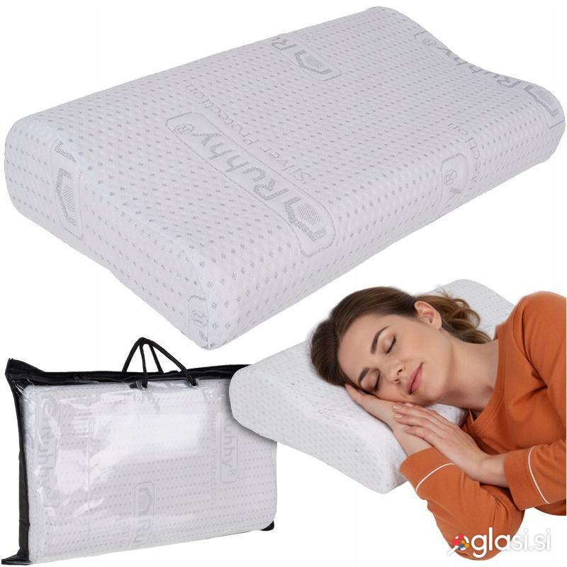 Antialergijski ortopedski vzglavnik iz spominske pene 49cm