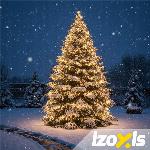 id-1000 Zunanje novoletne lučke veriga 500 LED toplo bela 8 funkcij 35m
