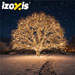 id-1000 Zunanje novoletne lučke veriga 500 LED toplo bela 8 funkcij 35m