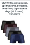 Moške BOKSARICE brez šivov\2x po 5 kom-NOVO