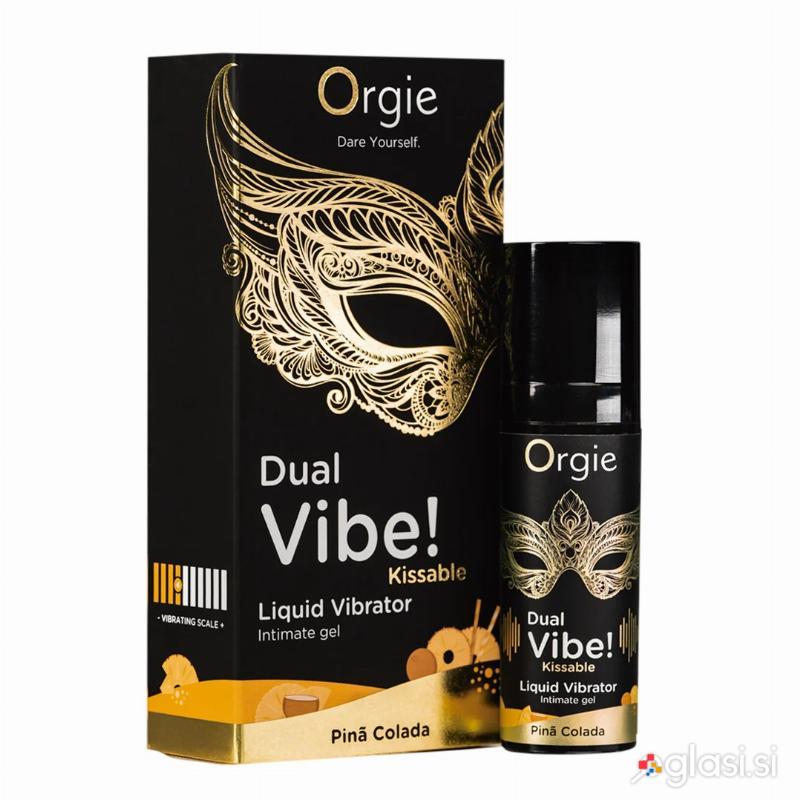 STIMULACIJSKI GEL Orgie Dual Vibe! Pina Colada