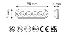 LED STROBOSKOPSKA LUČ 12/24V