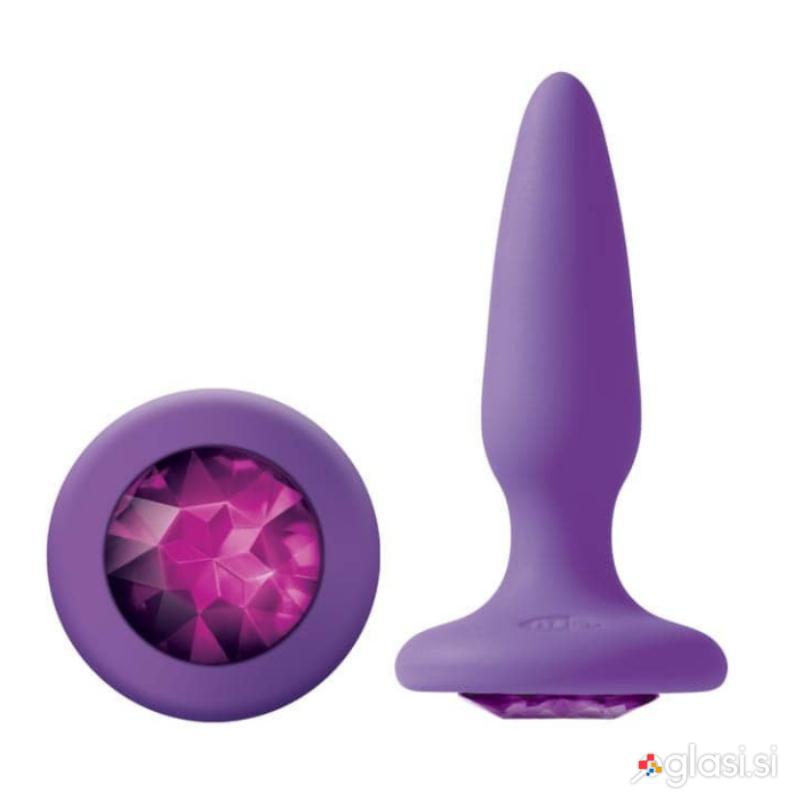 ANALNI ČEP Glams Mini Purple Gem