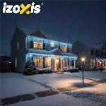 id-1000 Zunanje novoletne lučke zavesa 500 LED hladno bela 8 funkcij 22,5m