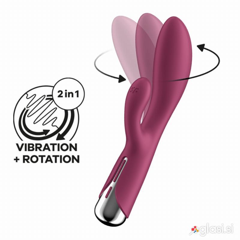 VIBRATOR RABBIT Satisfyer Spinning Rabbit 1 Red
