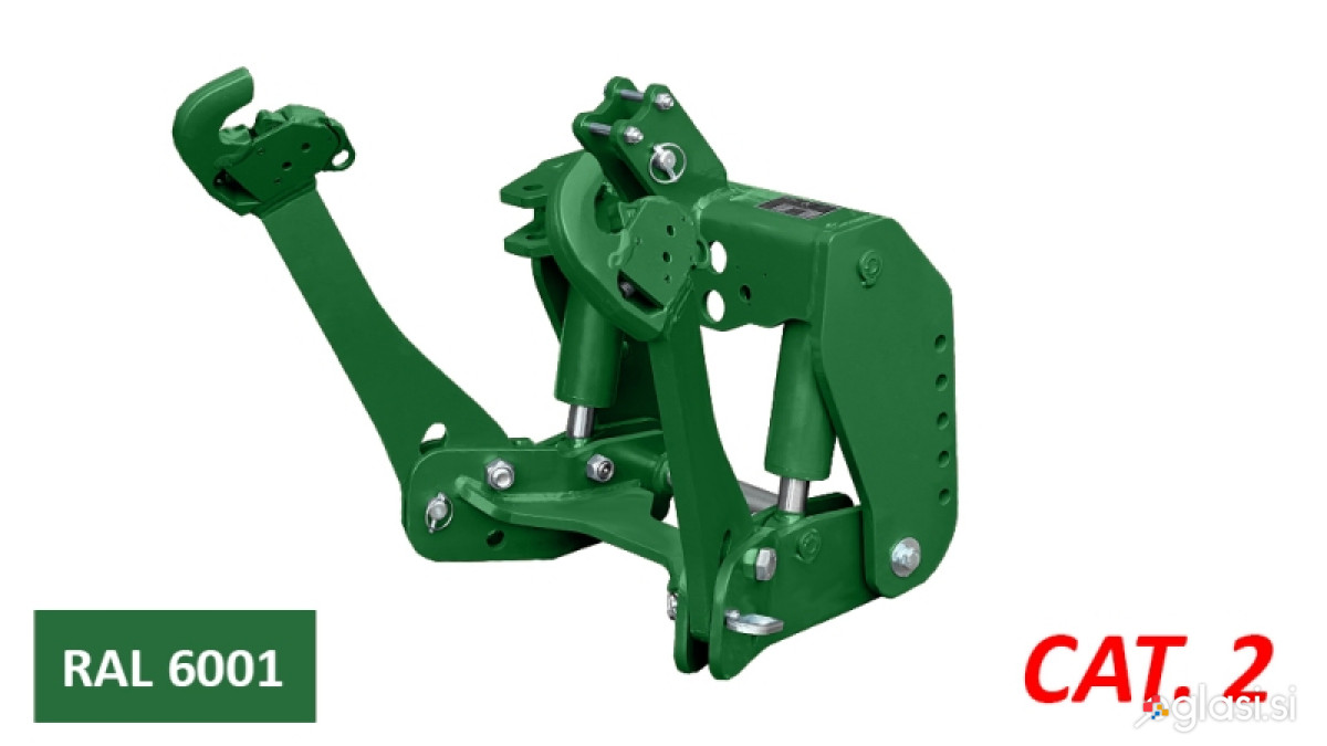 UNIVERZALNI KIT PREDNJA ČELNA HIDRAVLIKA 2KAT ZA TRAKTOR 1500kg ZELENA