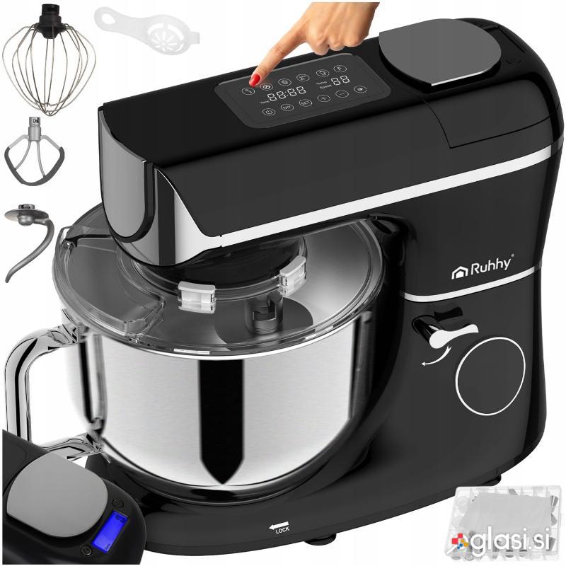 id-3109 2300W touch planetarni mešalnik robot LCD z ogrevano posodo + tehtnico č