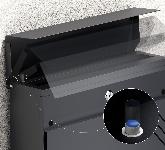 Stenski poštni nabiralnik z režo za časopis antracit mehko zapiranje V63