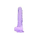 DILDO Loving Joy With Balls Purple 8''