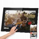 id-2931 Touch digitalni foto okvir FRAMEO Wi-Fi zvočnik 10,1" črn + APP