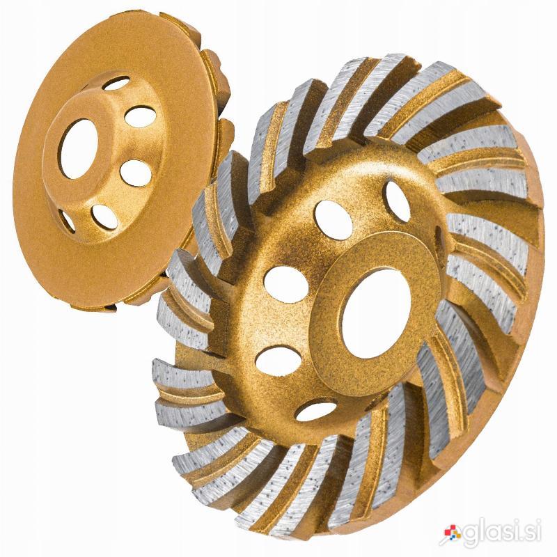 Diamantna TURBO plošča za strojno brušenje betona 100mm