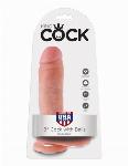 DILDO King Cock with Balls Light 8"