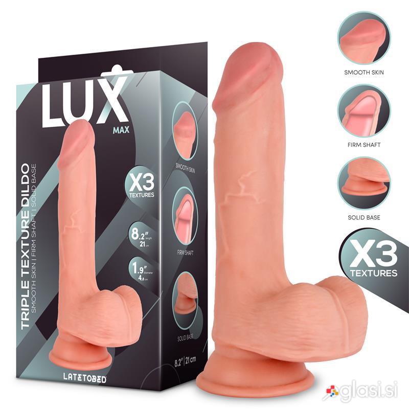 DILDO Lux Max Triple Density With Balls 21 cm
