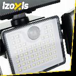 167 LED 500lm solarna svetilka s senzorjem gibanja 1800mAh IP65 6000-6500K