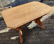 Raztegljiva lesena jedilniška miza (+steklo)