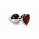 ANALNI ČEP X-MEN Secret Shine Heart Red (L)
