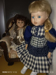 2 vintage punčki porcelan