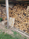 Hrastova drva, suha in razrezana