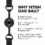 GAG Fetish Submissive Bondage Breathable Silicon Black