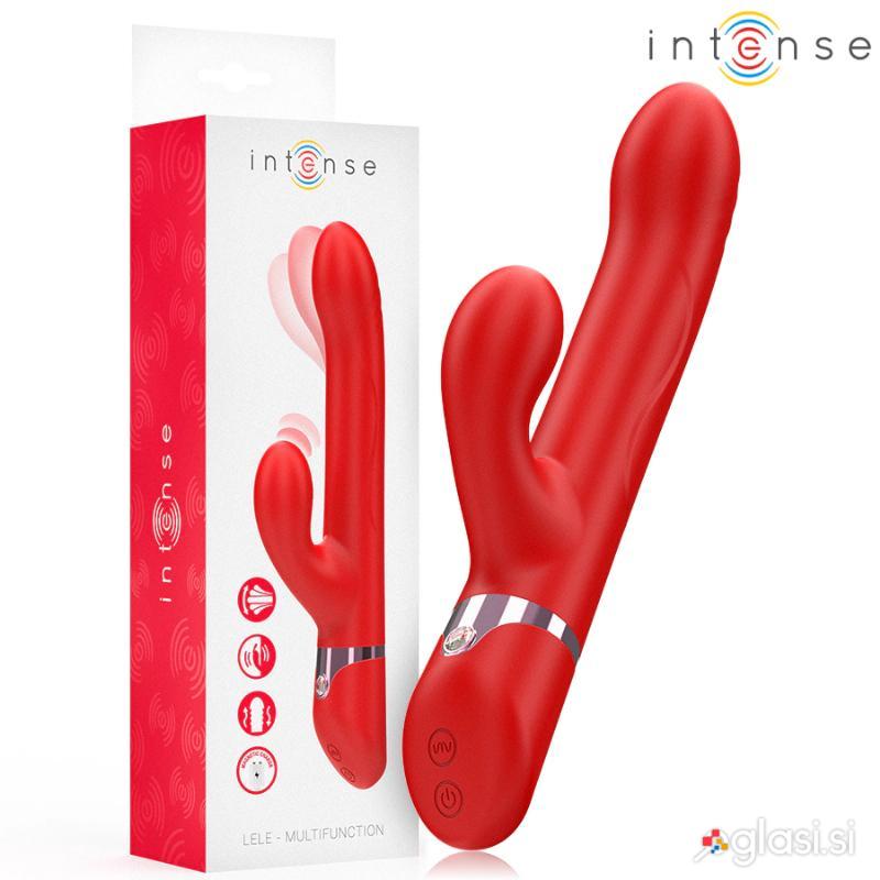 VIBRATOR RABBIT Intense Lele Rotating & Oscillating Red
