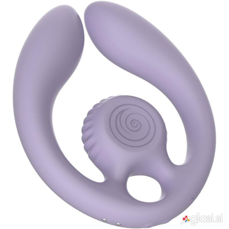 DVOJNI STIMULATOR ZA PARE Snail Vibe Gizi Duo Lila
