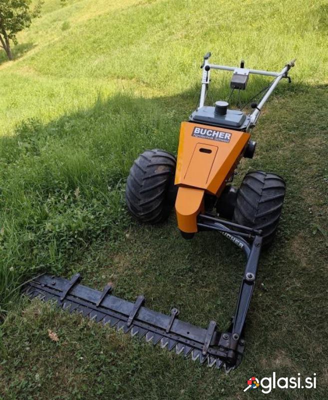 švicarska gorska kosilnica Bucher, dvojni rez, 10 KM, s komandami
