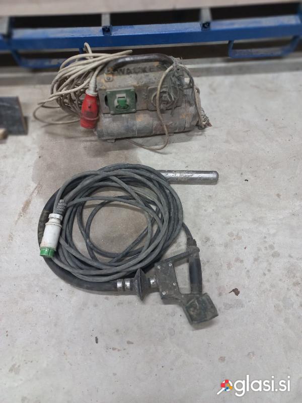 Vibracijska igla WACKER s frekvenčnim usmerjevalnikom