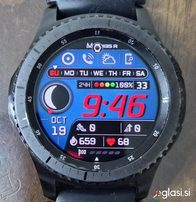 Samsung pametna ura Gear S3 Frontier, črna