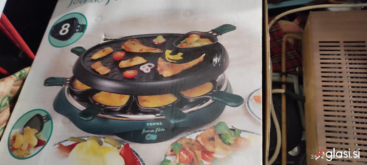 Električni žar Tefal nerabljen  in žar plošča kamen ugodno