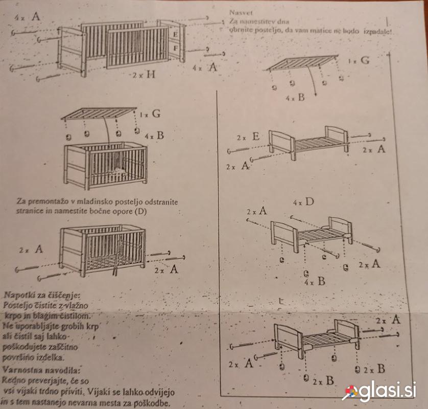 Lesena postelja JAKOB -PINOLINO