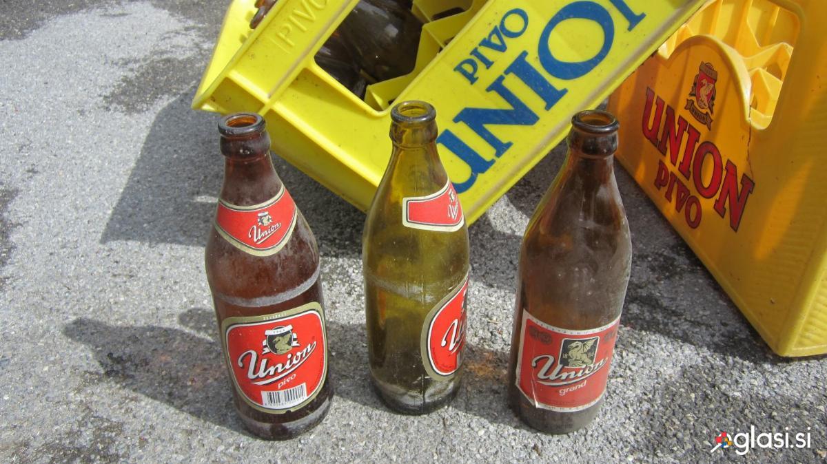 Steklenice, gajba zaboj za pivo