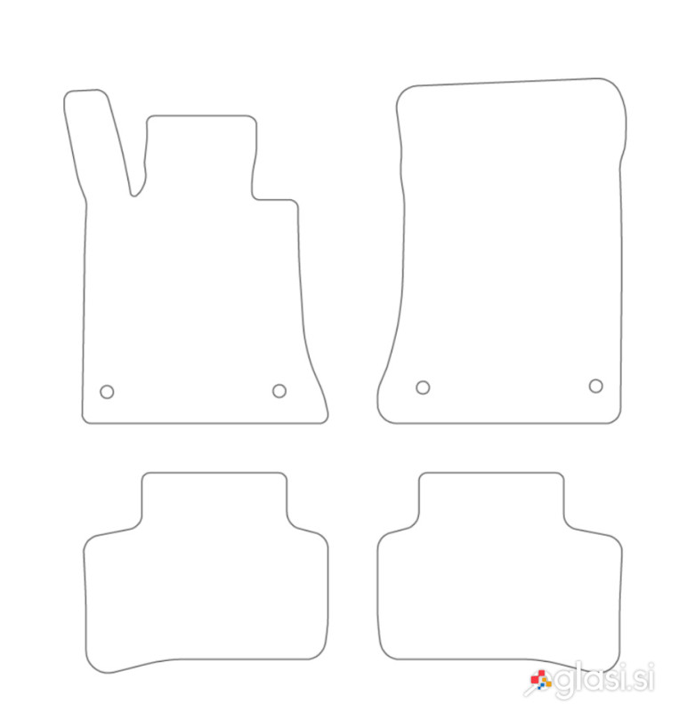 Original tekstlnie preproge za Mercedes-Benz GLK