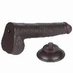 DILDO Lovetoy Sliding Skin Dual Layer Black 9''
