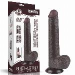 DILDO Lovetoy Sliding Skin Dual Layer Black 9''