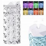 id-1896 Vlažilec zraka difuzor aromaterapija LED RGB USB 1000ml kristal