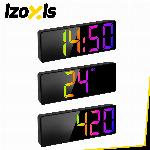 id-1344 Moderna budilka LED RGB USB in prikazom temperature 16cm