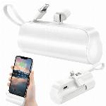 id-1181 5000mAh prenosna baterija z Lightning in USB-C powerbank bela