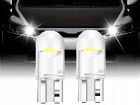 Avtomobilska 12V nadomestna LED COB žarnica T10 W5W 2 kosa 6500K