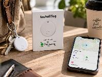 id-1180 Mini obesek iskalec ključev bluetooth GPS lokator IOS bel