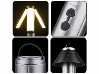 3v1 potovalna teleskopska aku. 3000mAh LED 54 svetilka za kampiranje USB 52cm