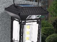 Potovalna aku. 2400mAh solarna LED luč za kampiranje s senzorjem USB daljinec
