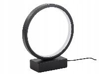 id-1005 LED okrogla namizna svetilka 3 barve svetlobe USB 23cm črna