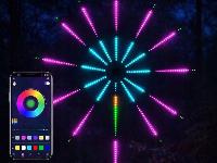 USB LED RGB pametna samolepilna ognjemetna stenska svetilka APP daljinec 111cm